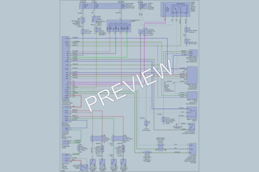 2005 Toyota Sequoia Electronic Suspension wiring diagram preview