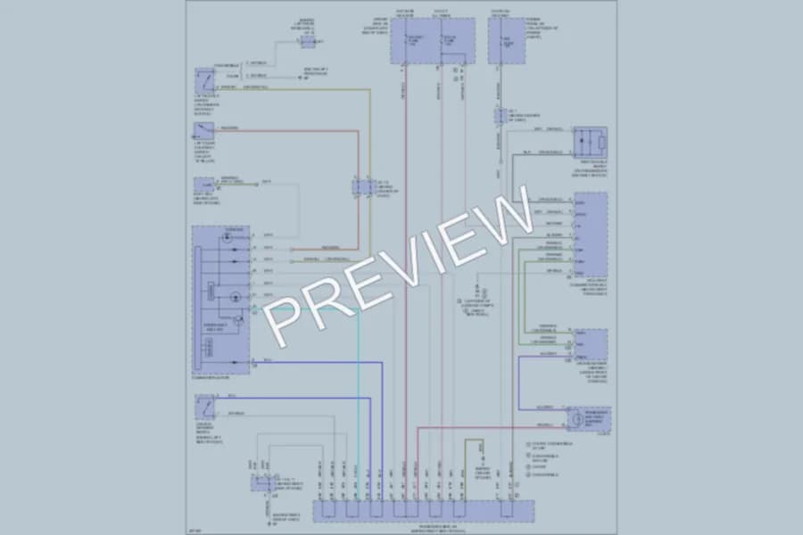 2005 Toyota Solara Warning Systems wiring diagram preview