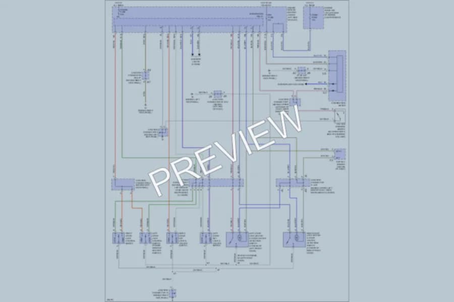 2005 Toyota Tundra Power Door Locks wiring diagram preview