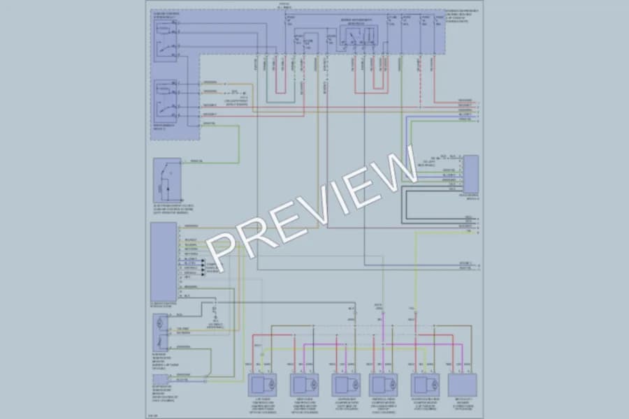 2005 Volvo S40 Air Conditioning wiring diagram preview
