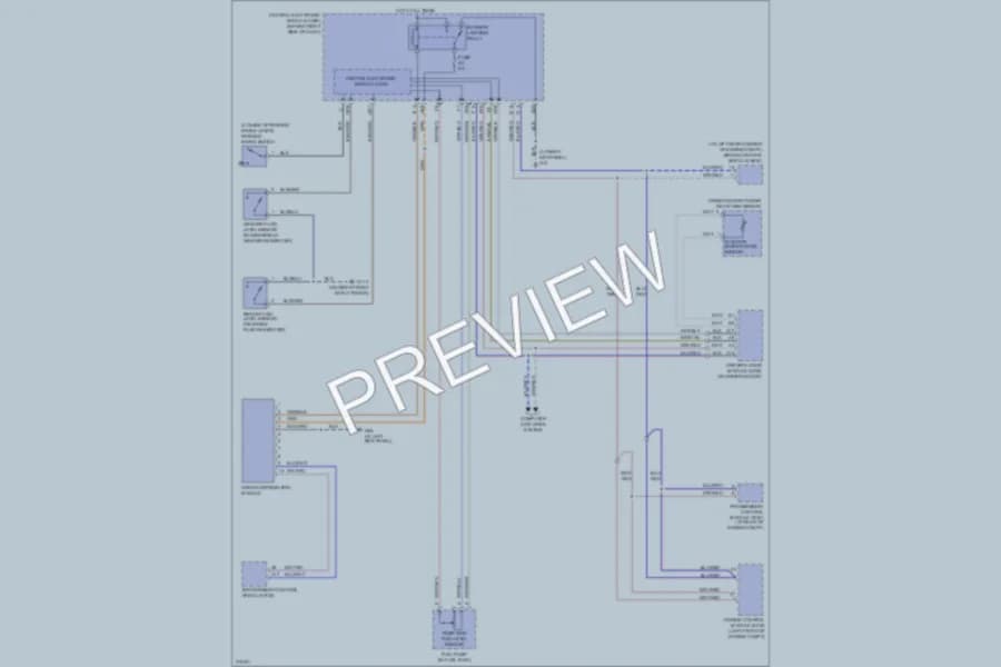 2005 Volvo S40 Instrument Cluster wiring diagram preview