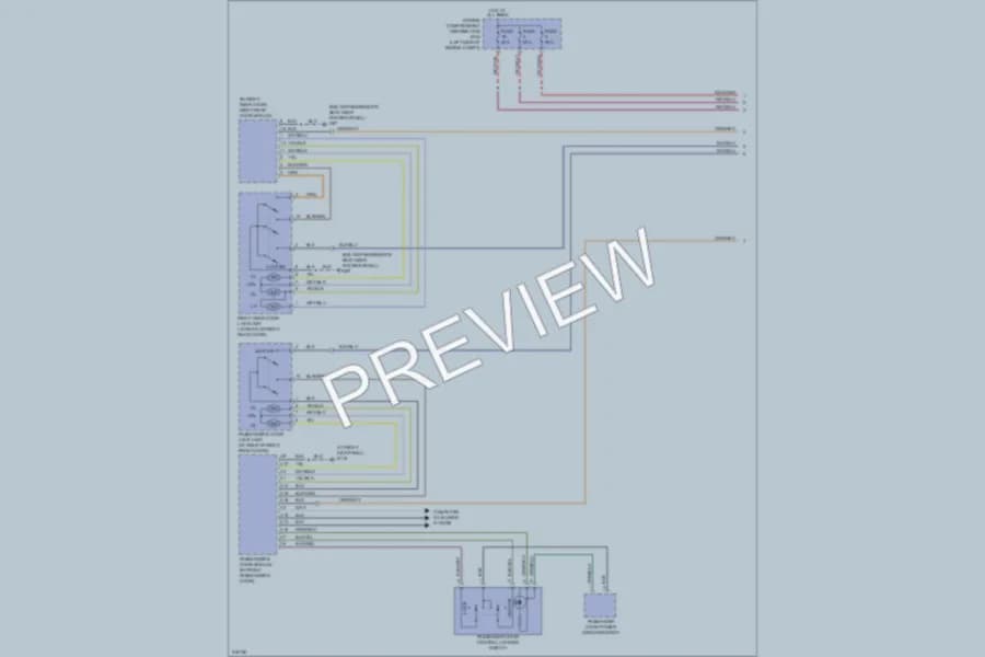 2005 Volvo S40 Power Door Locks wiring diagram preview