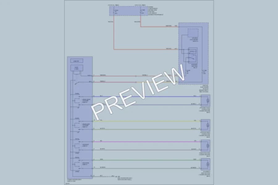 2005 Volvo S40 Power Seats wiring diagram preview