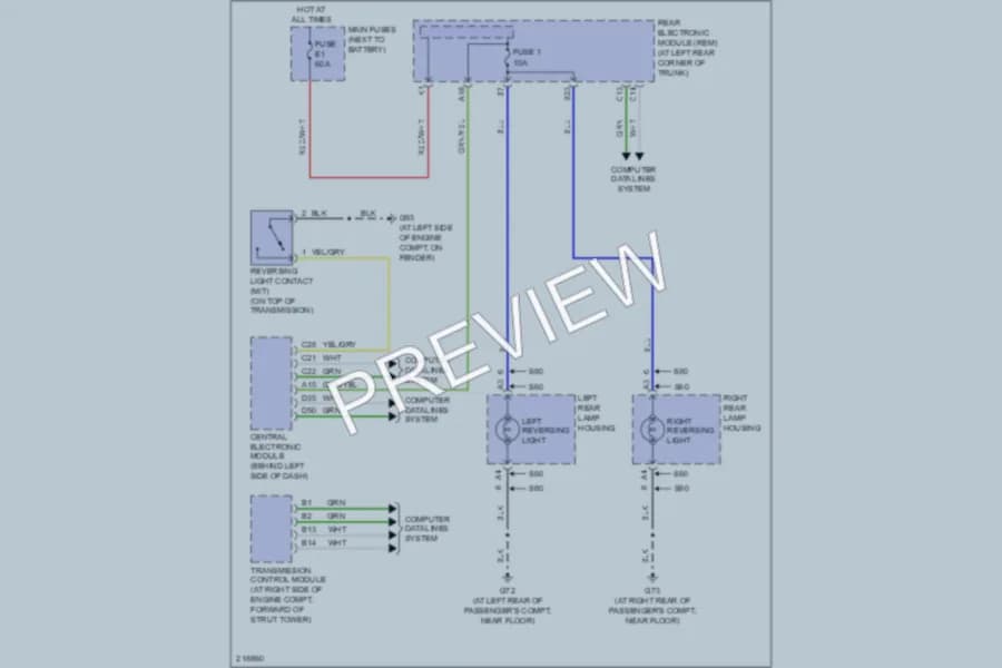 2005 Volvo S60 Exterior Lights wiring diagram preview