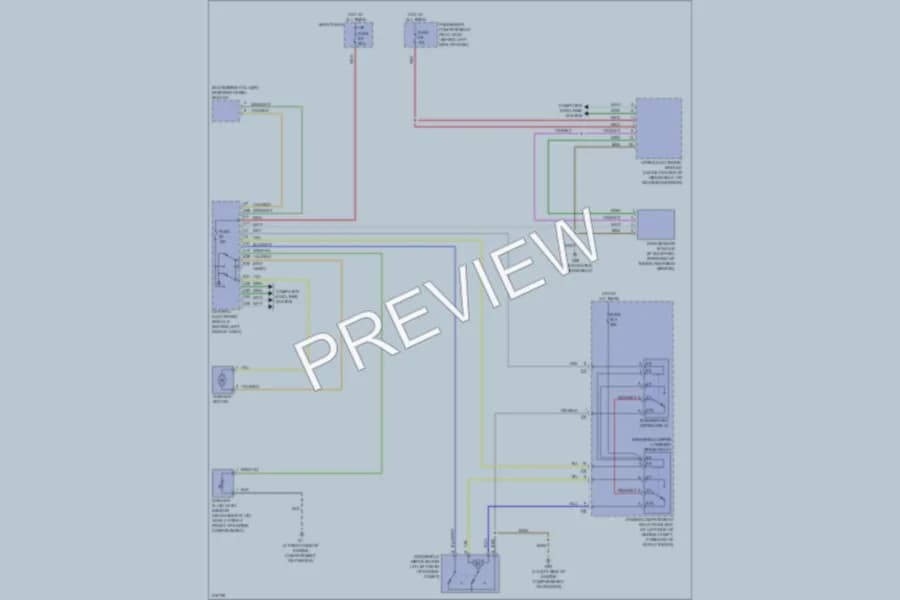 2005 Volvo S80 Wiper Washer wiring diagram preview