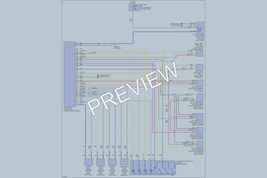 2005 Volvo V70 Electronic Suspension wiring diagram preview