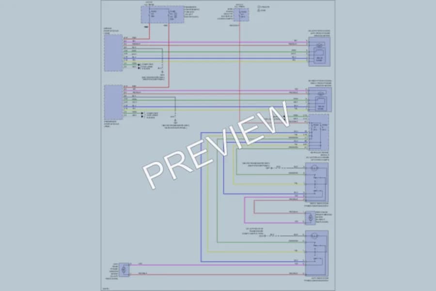 2005 Volvo V70 Power Windows wiring diagram preview