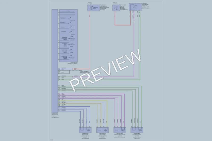 2005 Volvo XC70 Memory Systems wiring diagram preview