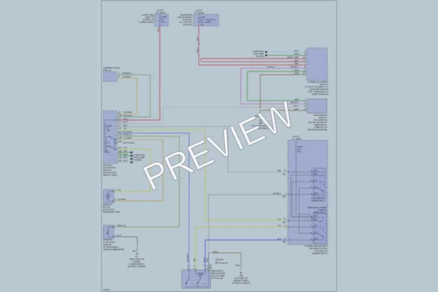 2005 Volvo XC70 Wiper Washer wiring diagram preview