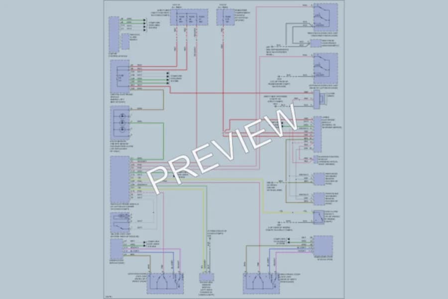 2005 Volvo XC90 Anti Theft wiring diagram preview