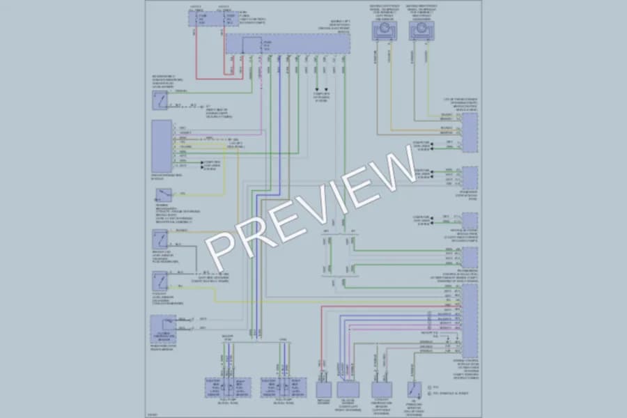 2005 Volvo XC90 Instrument Cluster wiring diagram preview