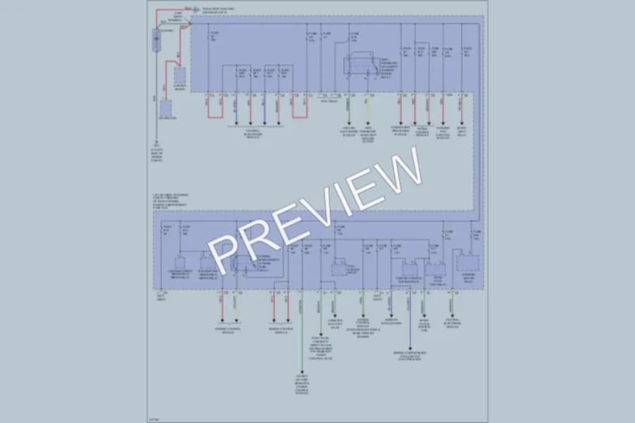 2005 Volvo XC90 Power Distribution wiring diagram preview