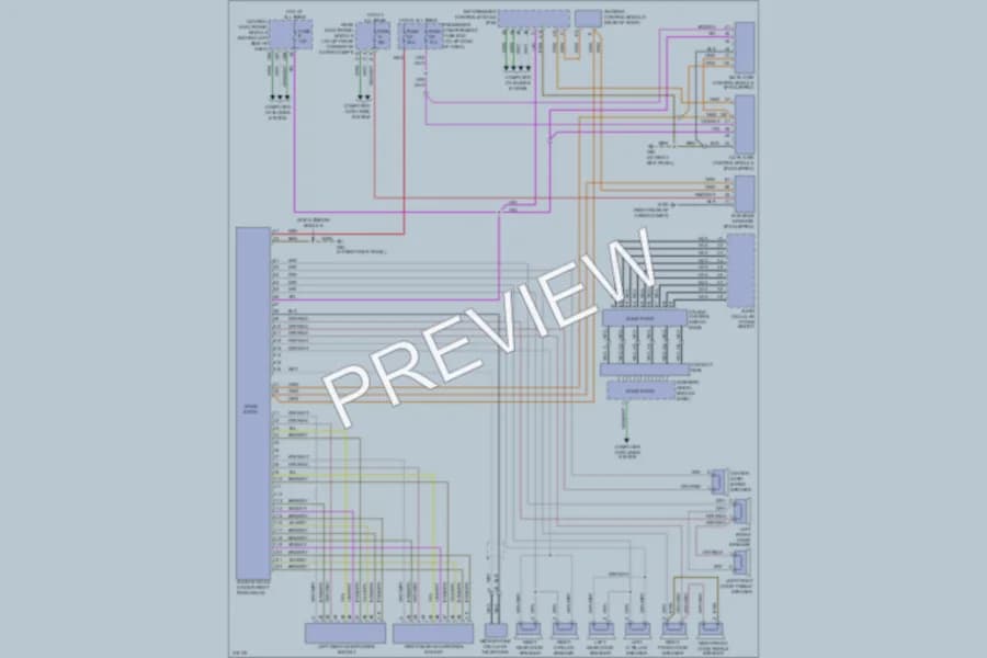 2005 Volvo XC90 Radio wiring diagram preview