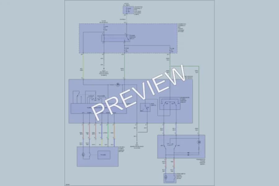 2006 Acura RSX Power Windows wiring diagram preview