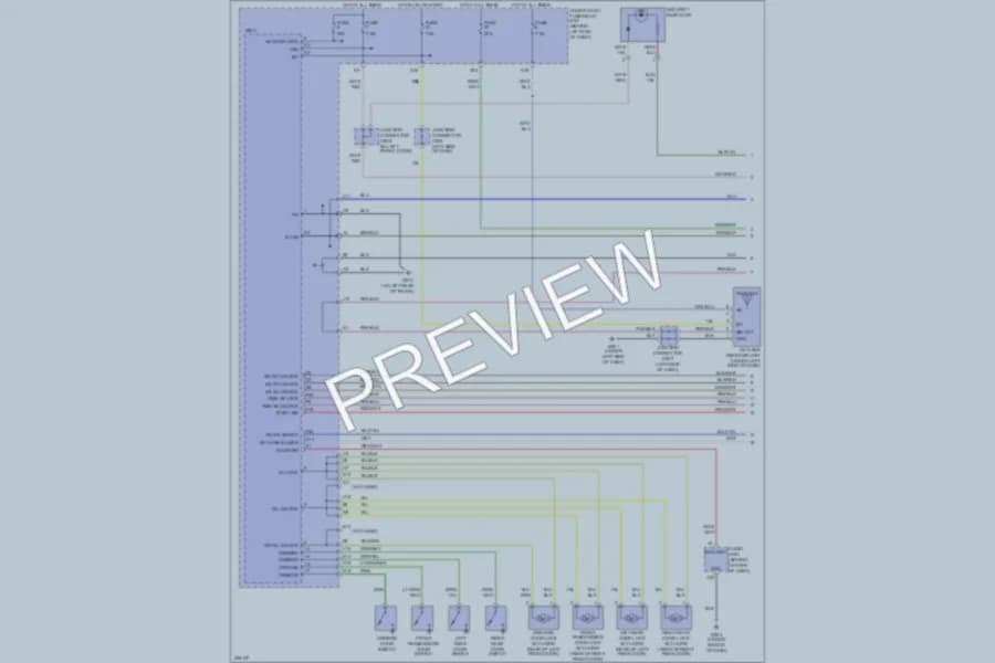 2006 Acura TL Power Door Locks wiring diagram preview