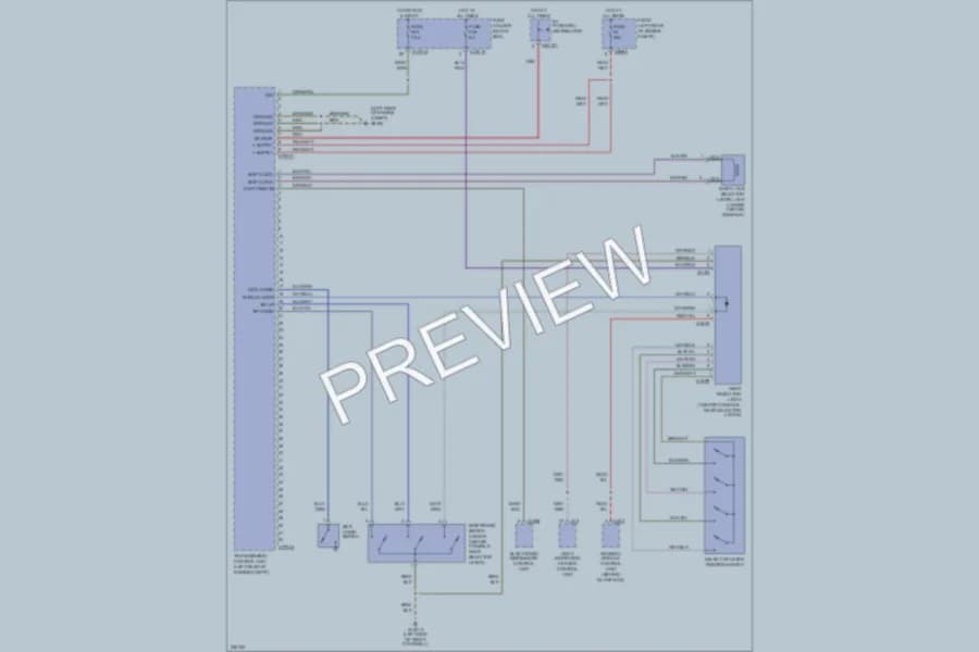 2006 BMW 325Ci Transmission wiring diagram preview