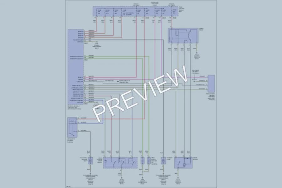 2006 BMW 325Ci Wiper Washer wiring diagram preview