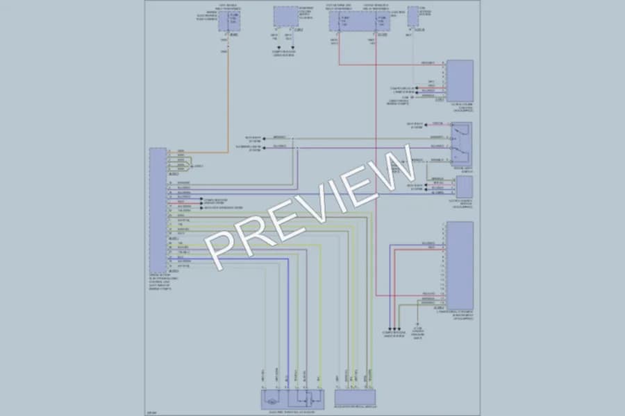 2006 BMW 325i Cruise Control wiring diagram preview