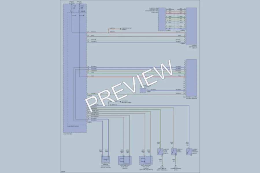 2006 BMW 325i Instrument Cluster wiring diagram preview