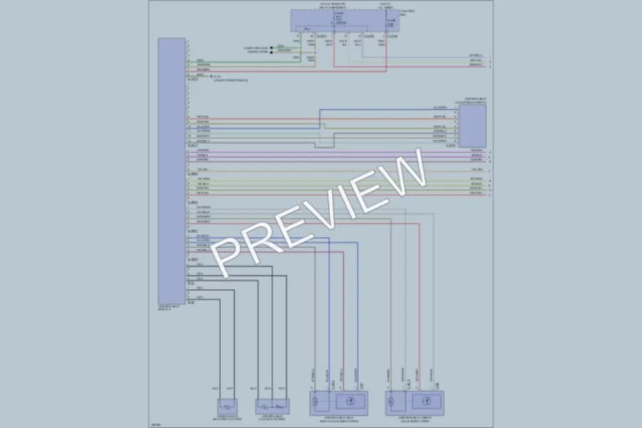 2006 BMW 325i Memory Systems wiring diagram preview