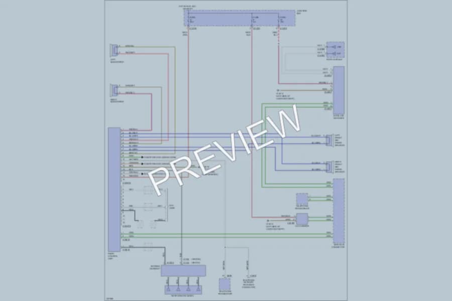 2006 BMW 325i Radio wiring diagram preview