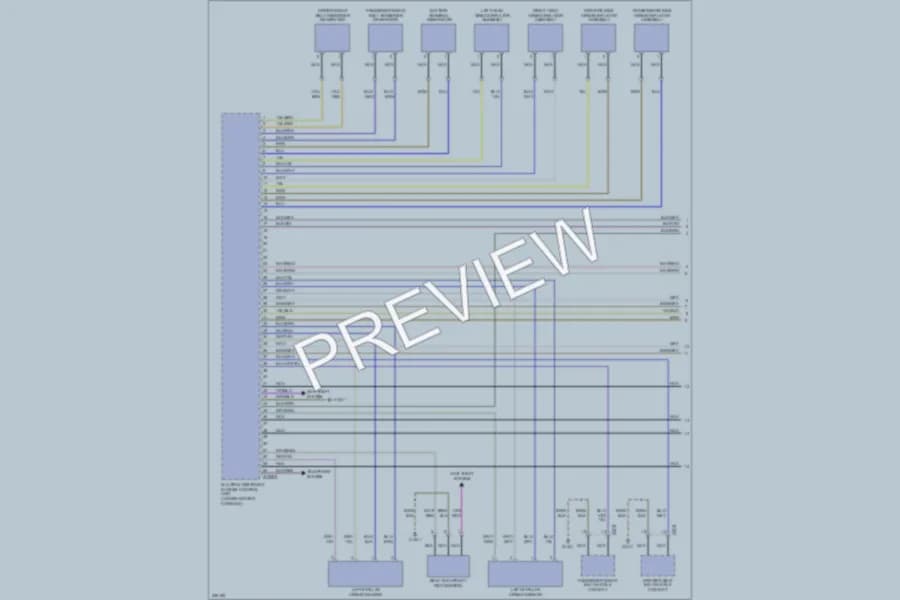 2006 BMW 325i Supplemental Restraints wiring diagram preview