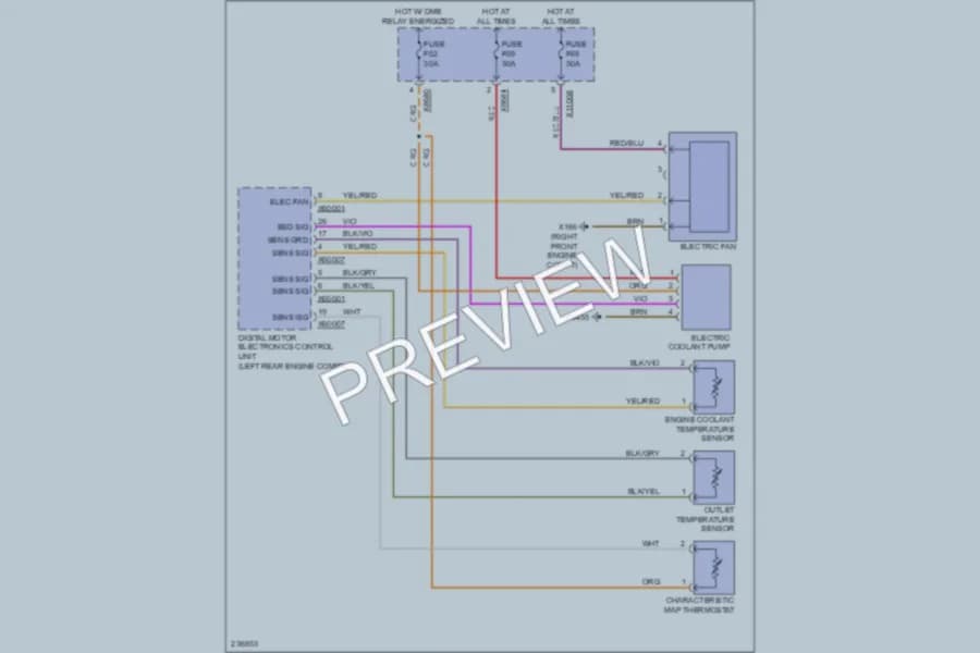 2006 BMW 325xi Cooling Fan wiring diagram preview