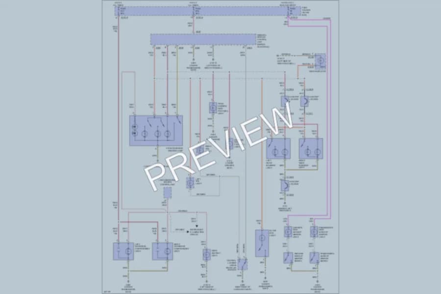 2006 BMW 330Ci Interior Lights wiring diagram preview