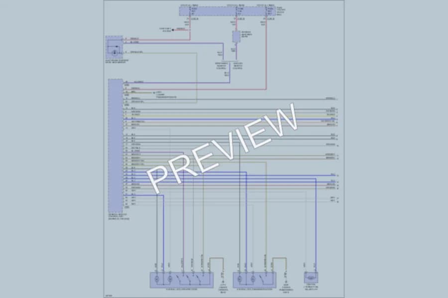 2006 BMW 330Ci Power Door Locks wiring diagram preview