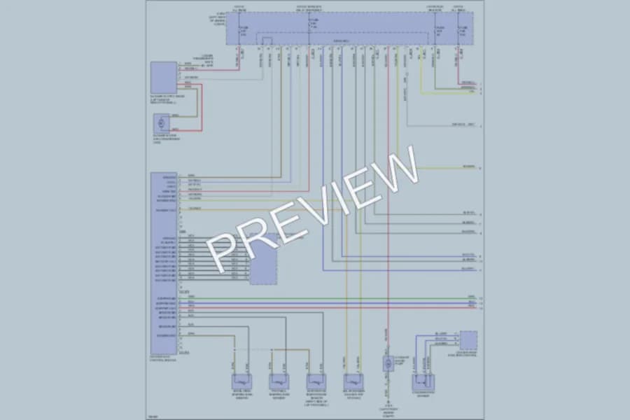 2006 BMW 330i Air Conditioning wiring diagram preview