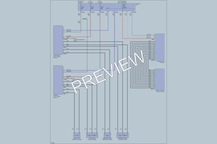 2006 BMW 330i Power Seats wiring diagram preview