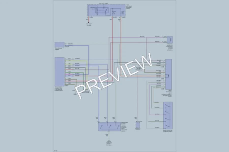 2006 BMW 330i Transmission wiring diagram preview