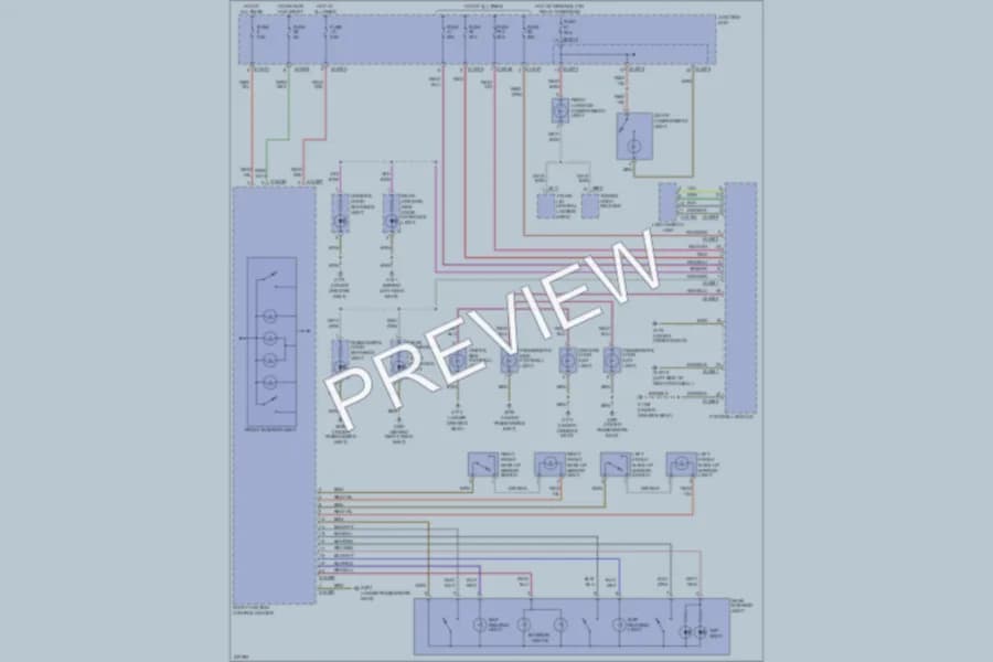 2006 BMW 330xi Interior Lights wiring diagram preview