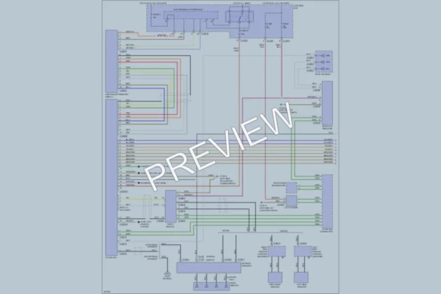2006 BMW 330xi Navigation wiring diagram preview