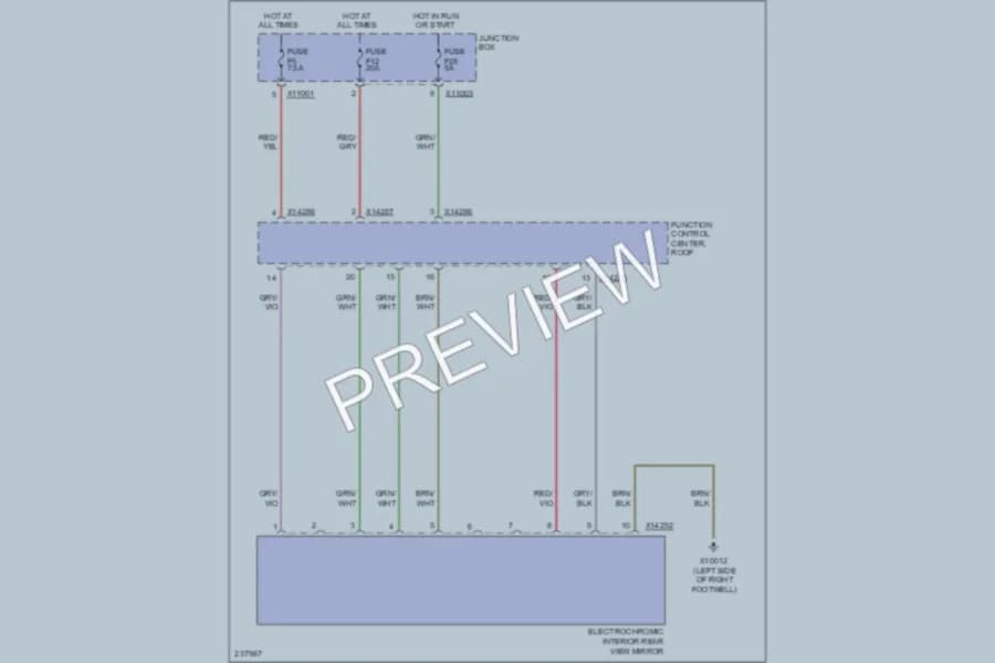 2006 BMW 330xi Power Mirrors wiring diagram preview