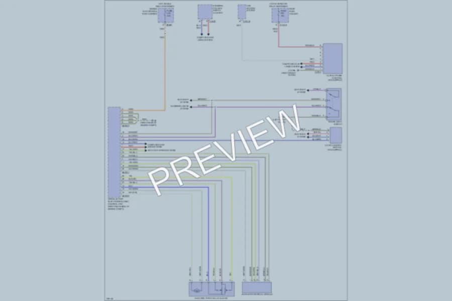 2006 BMW 525i Cruise Control wiring diagram preview