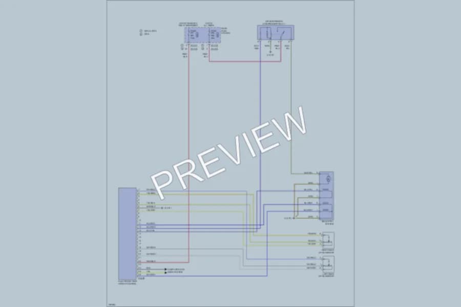 2006 BMW 525i Electronic Suspension wiring diagram preview
