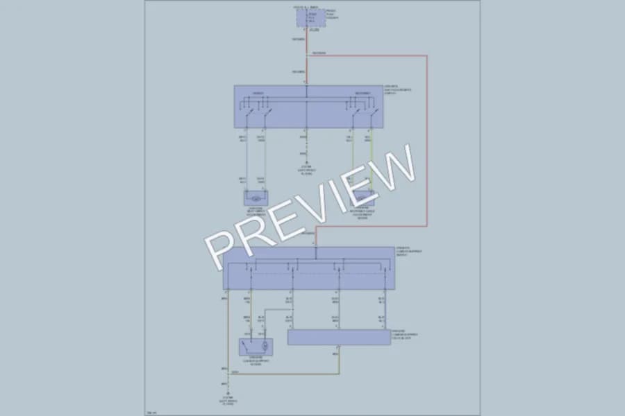 2006 BMW 525i Power Seats wiring diagram preview
