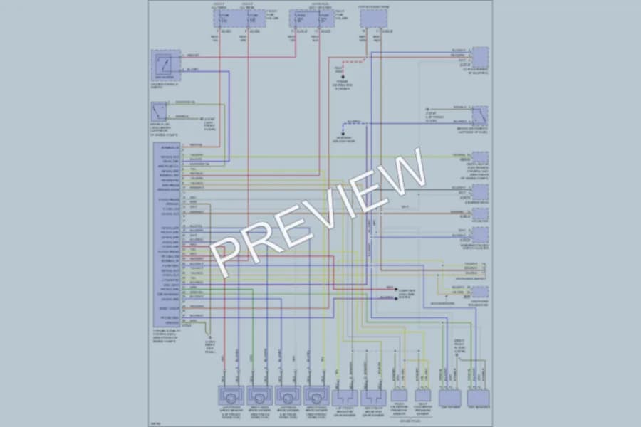 2006 BMW 525xi Anti Lock Brakes wiring diagram preview