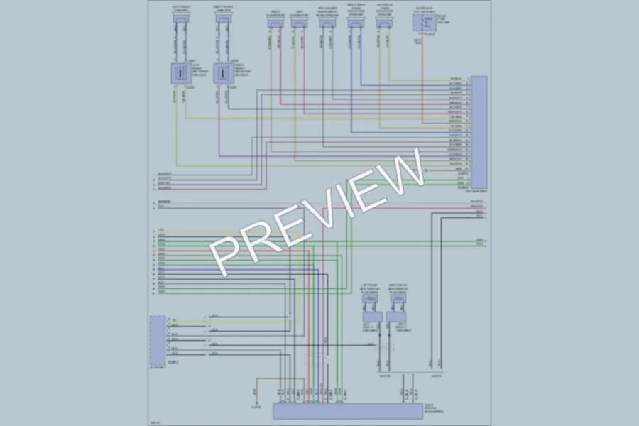 2006 BMW 525xi Radio wiring diagram preview