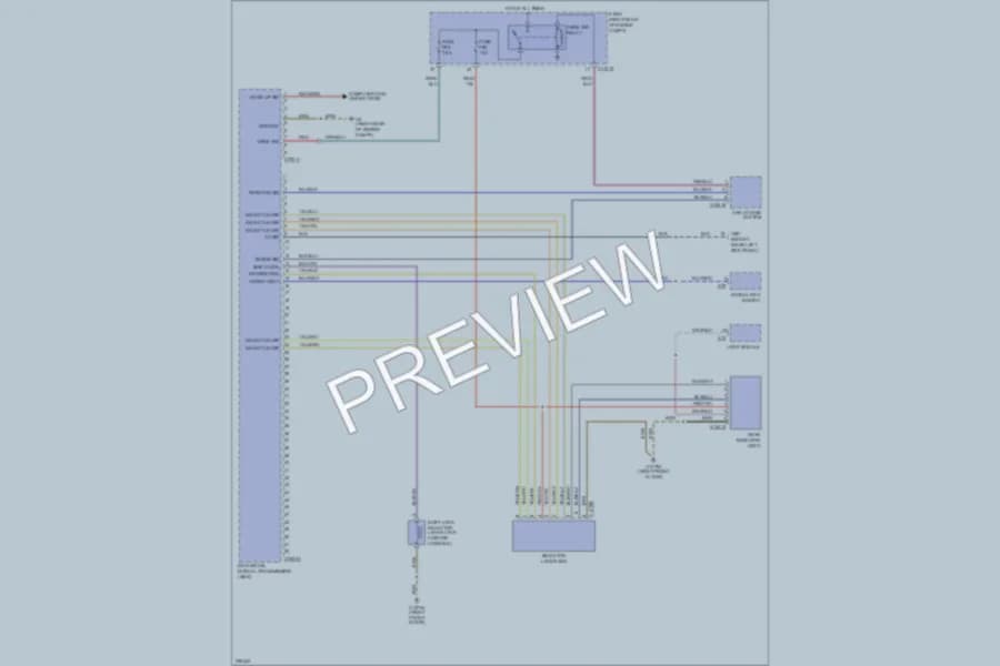 2006 BMW 525xi Transmission wiring diagram preview