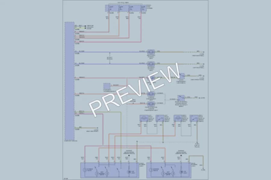 2006 BMW 530i Interior Lights wiring diagram preview