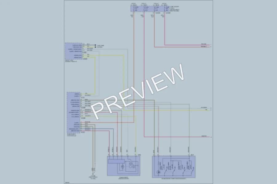 2006 BMW 530i Power Windows wiring diagram preview