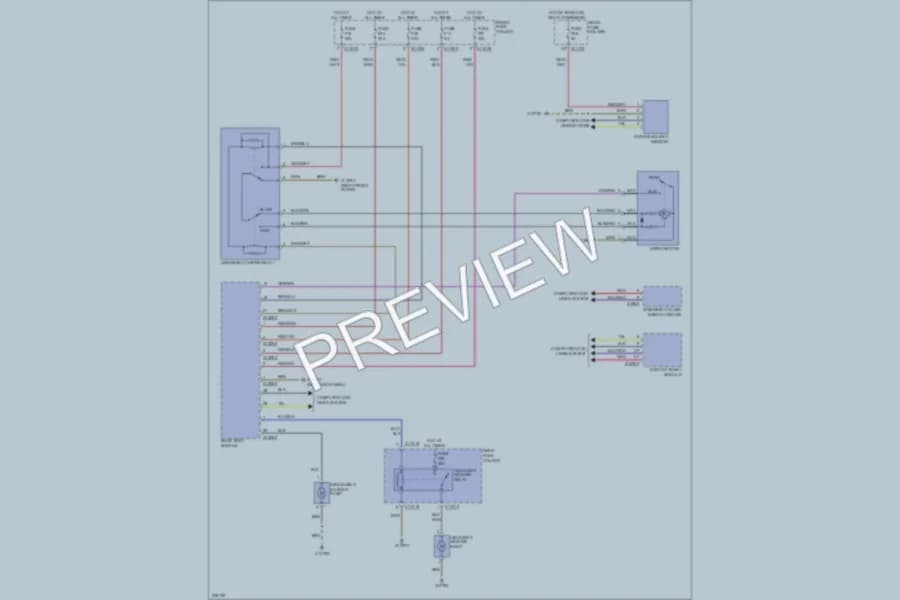 2006 BMW 530i Wiper Washer wiring diagram preview