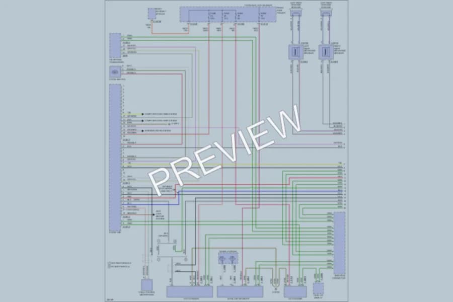 2006 BMW 530xi Radio wiring diagram preview