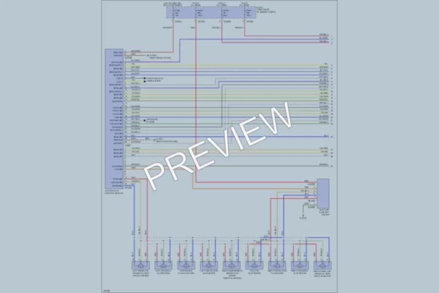 2006 BMW 550i Air Conditioning wiring diagram preview