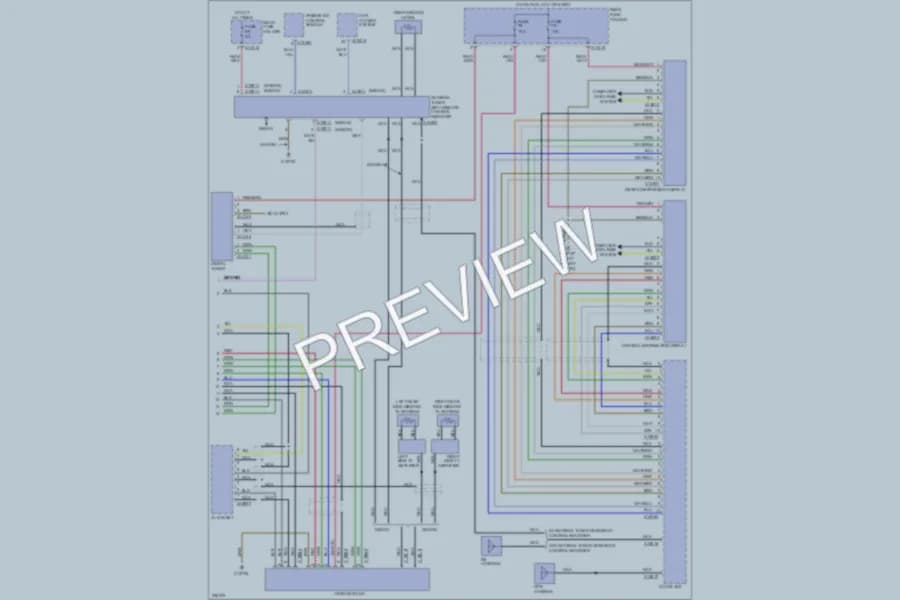 2006 BMW 550i Radio wiring diagram preview