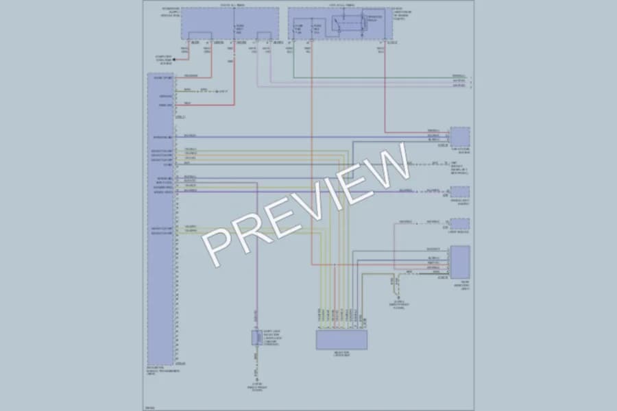 2006 BMW 550i Transmission wiring diagram preview