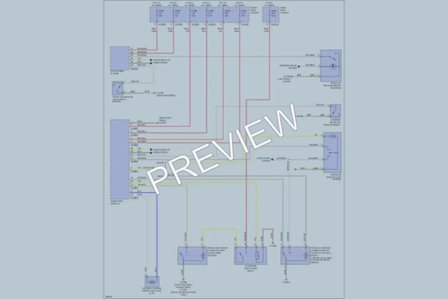 2006 BMW 550i Trunk Tailgate Fuel Door wiring diagram preview