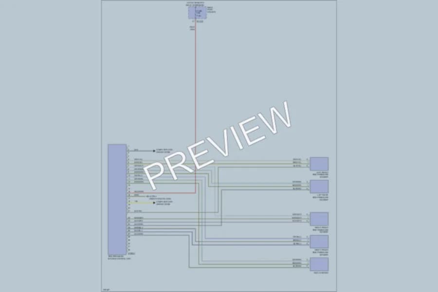 2006 BMW 550i Warning Systems wiring diagram preview
